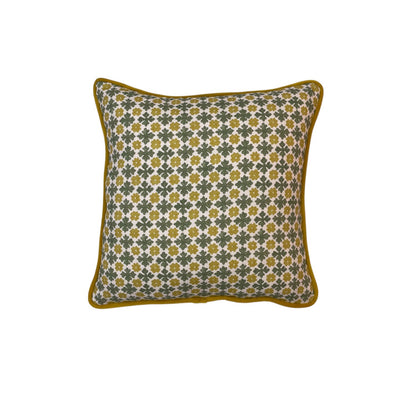 Alison Gee Chequerboard Yellow Cushion