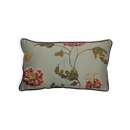 Colefax & Fowler Oriental Silk Poppy Cushion