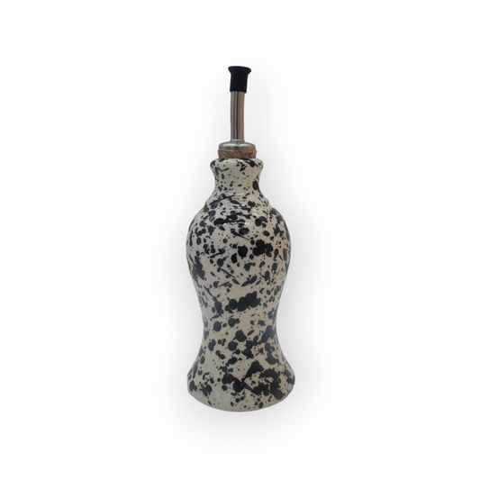 Black & White Splatter Olive Oil Pourer