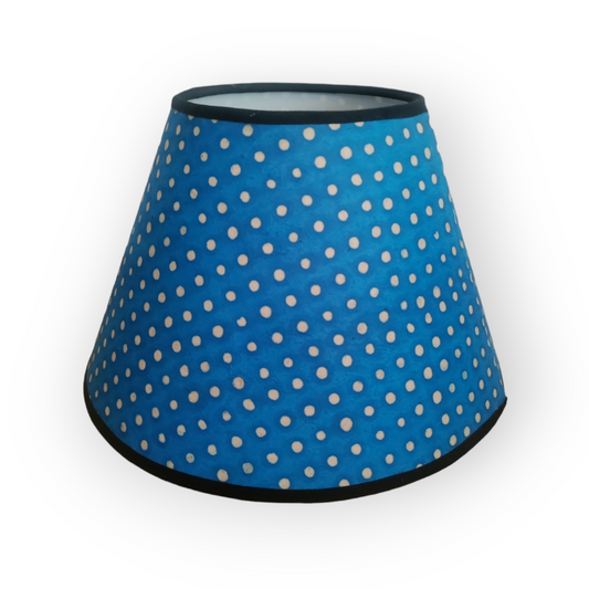 Navy Polka Dot Paper Empire Lampshade