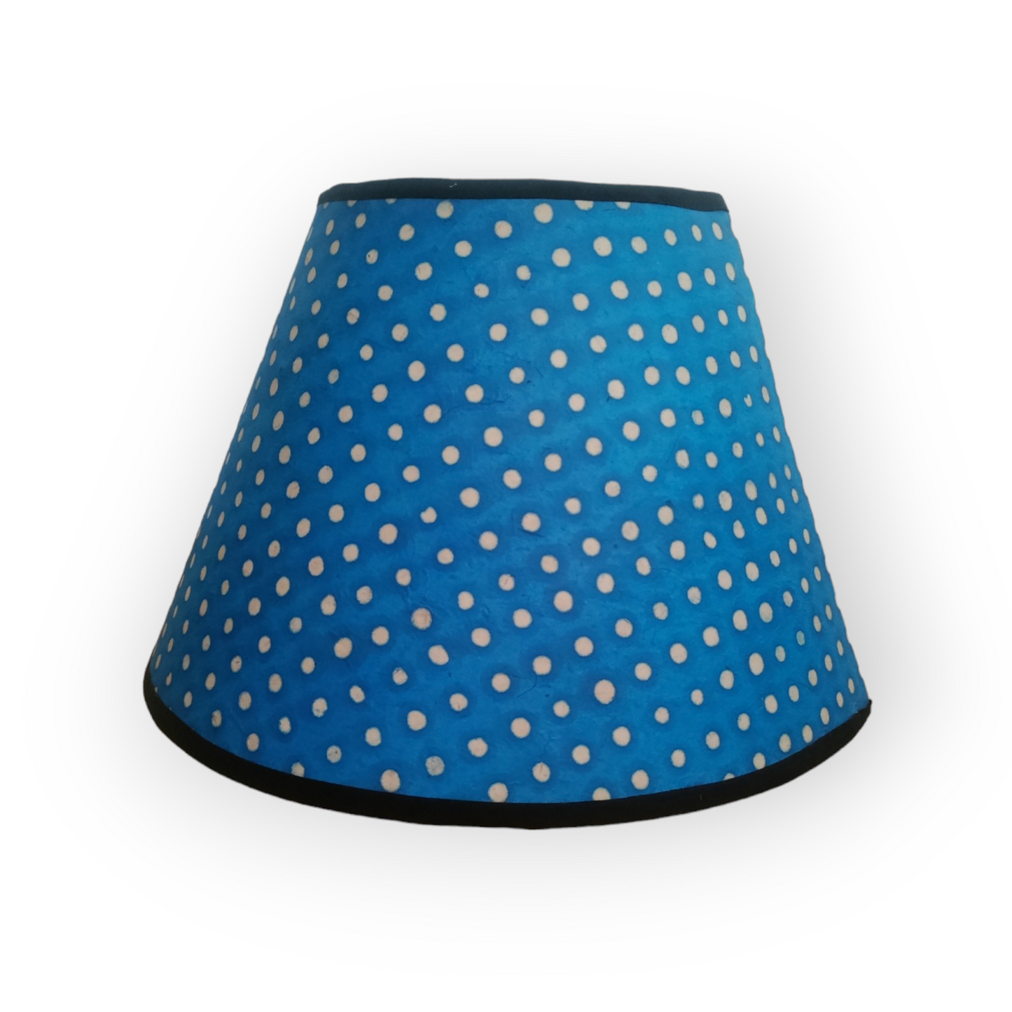 Navy Polka Dot Paper Empire Lampshade