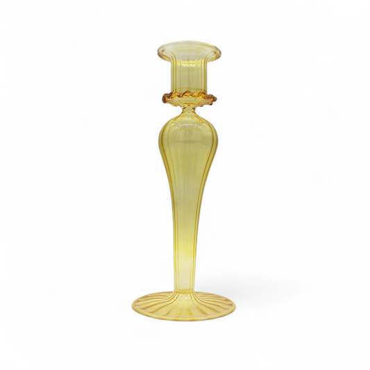 Frill Glass Candle Holder - Upstairs Downstairs Interiors