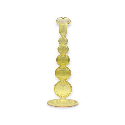 Tall Scalloped Candle Holder