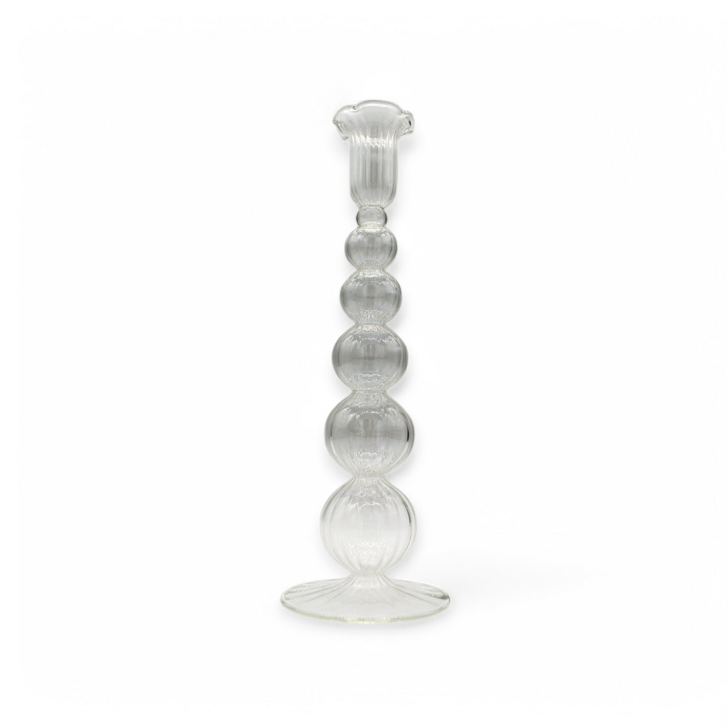 Tall Scalloped Candle Holder