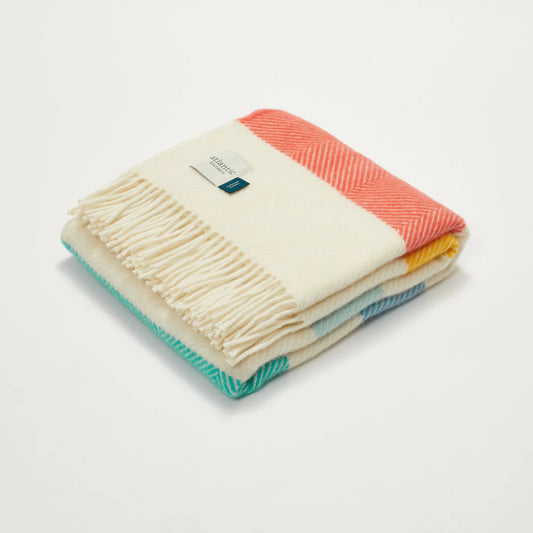 Seaside Stripe Wool Blanket