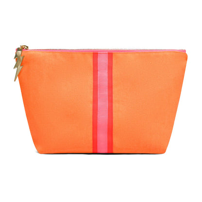 Large Orange Striped Bag
