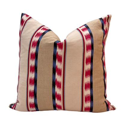 Barcelona Ikat Stripe Cushion