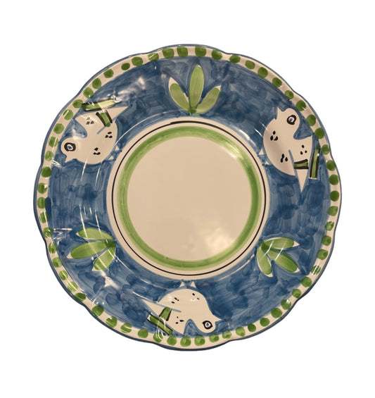 Hand Painted Zoo Plates - Blue