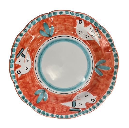 Hand Painted Zoo Plates - Peach