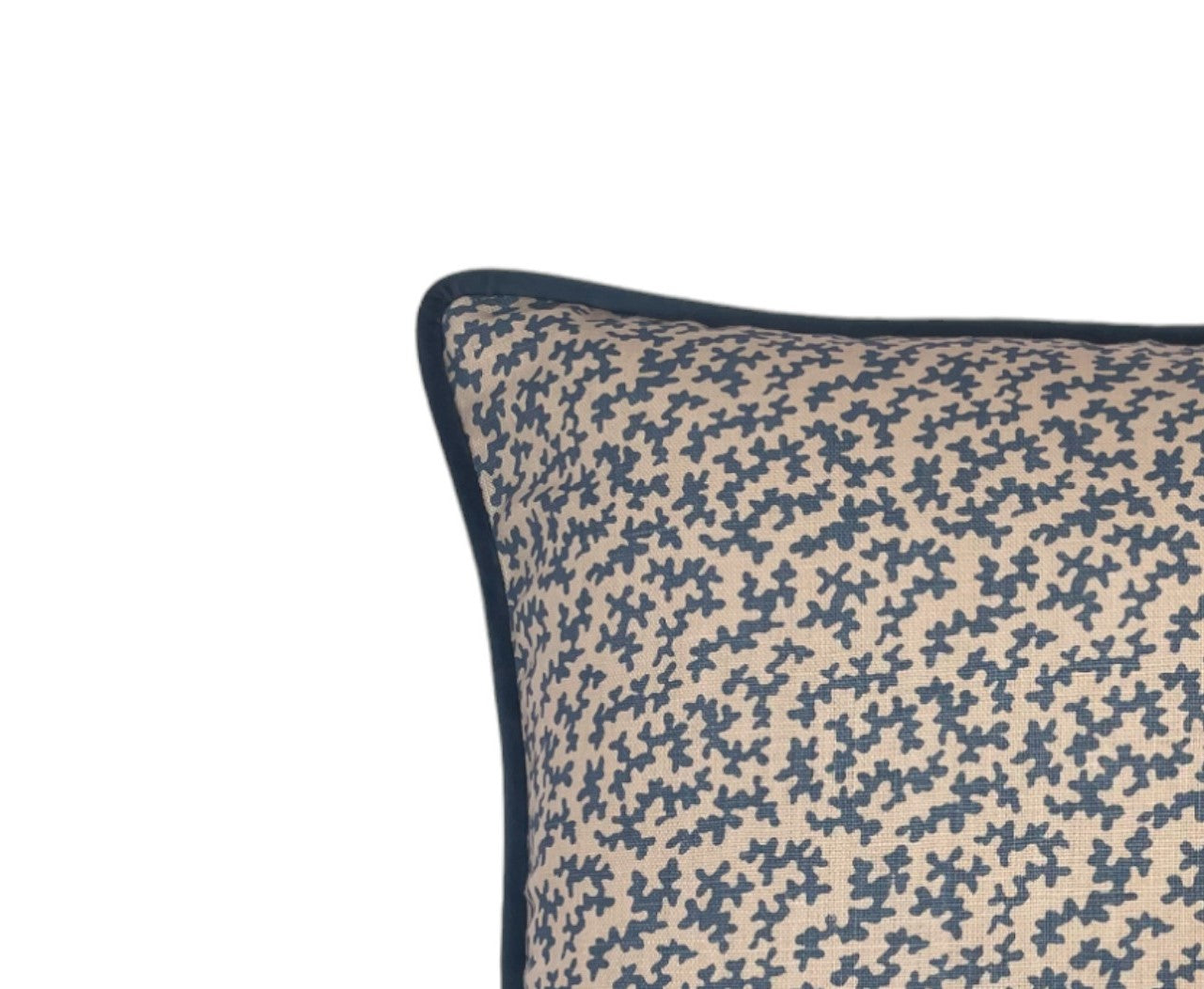 Sibyl Colefax Blue Seaweed Cushion