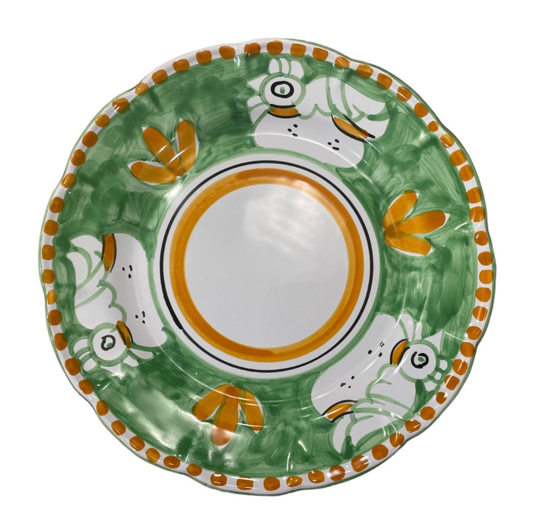 Hand Painted Zoo Plates - Green