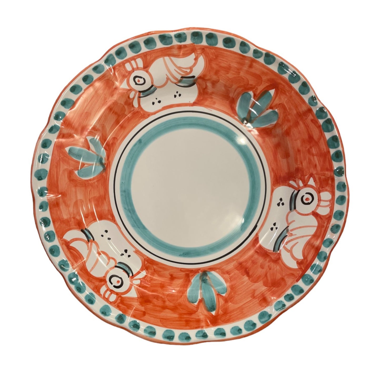 Hand Painted Zoo Plates - Peach