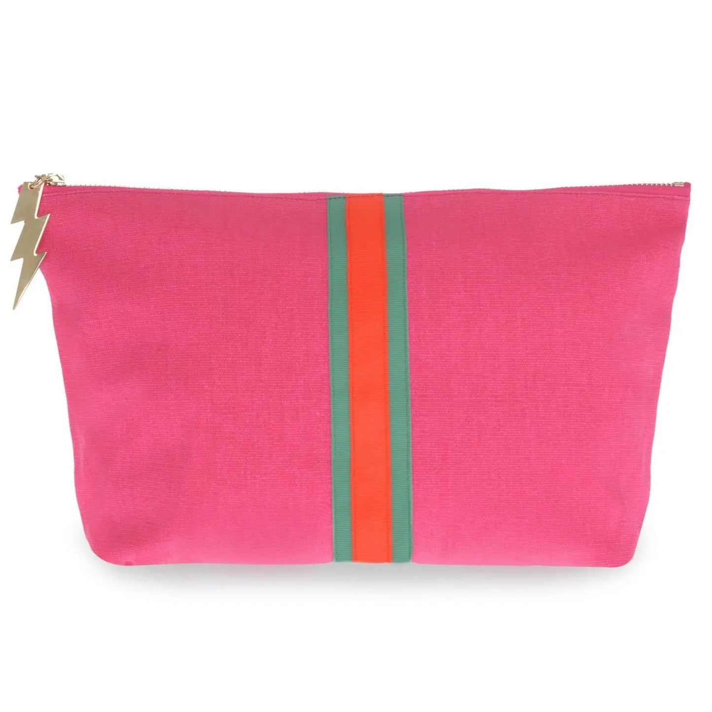 Large Pink Striped Bag