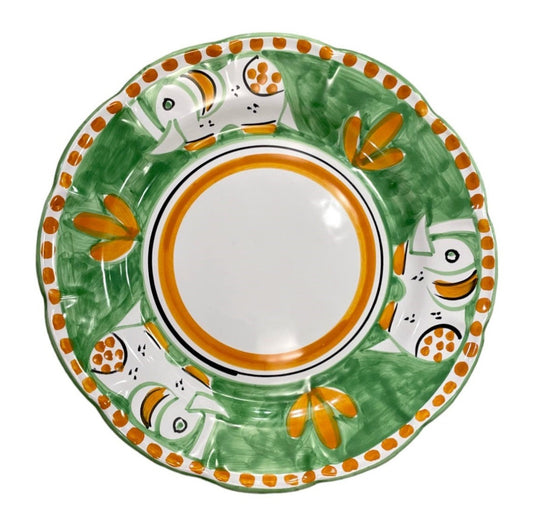 Hand Painted Zoo Plates - Green