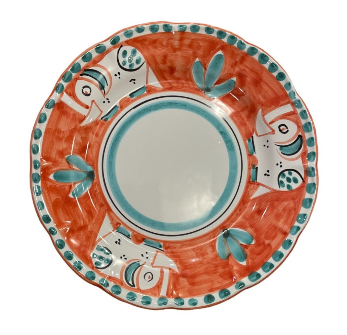 Hand Painted Zoo Plates - Peach