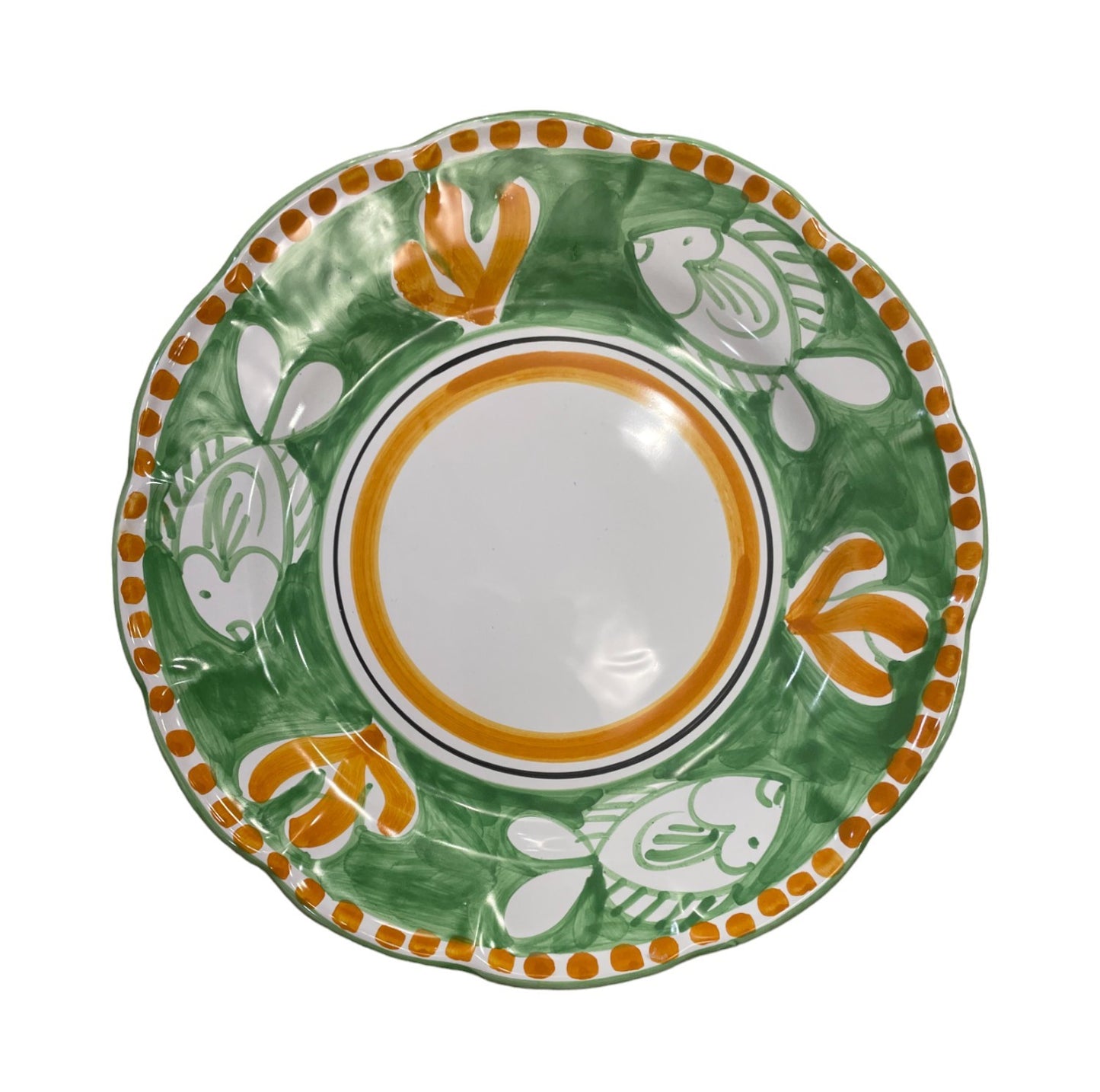 Hand Painted Zoo Plates - Green