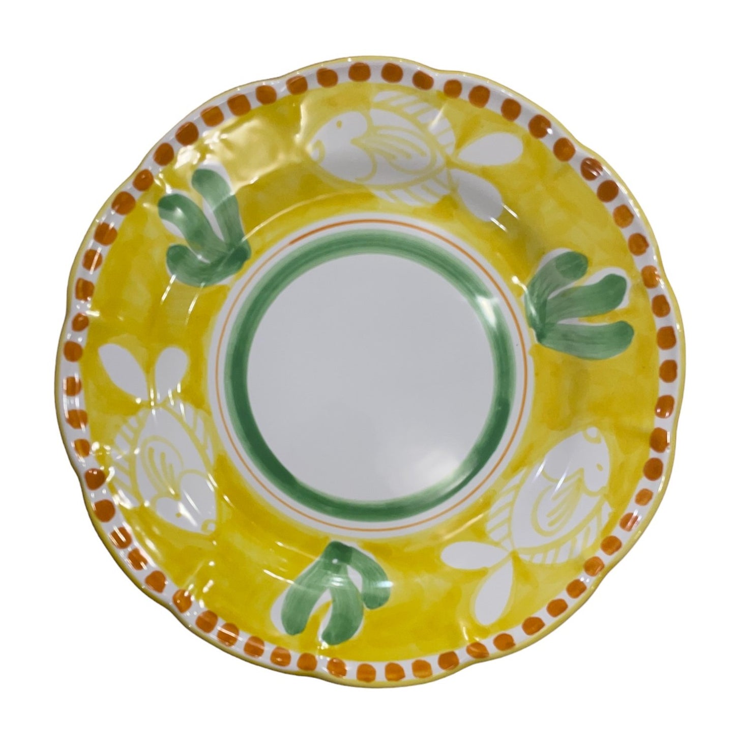 Hand Painted Zoo Plates - Yellow