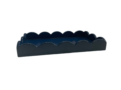 Ocean Blue Small Scalloped Tray