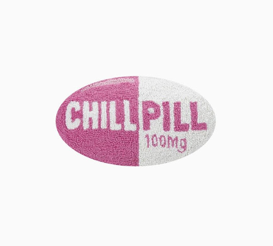 Pink Chill Pill Hook Pillow