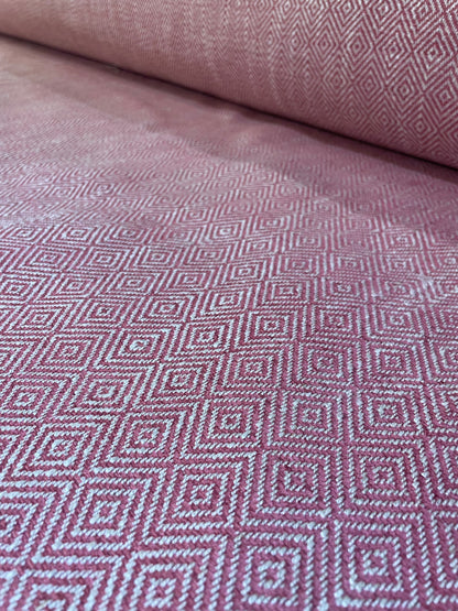 Ruby Red Geometric Weave