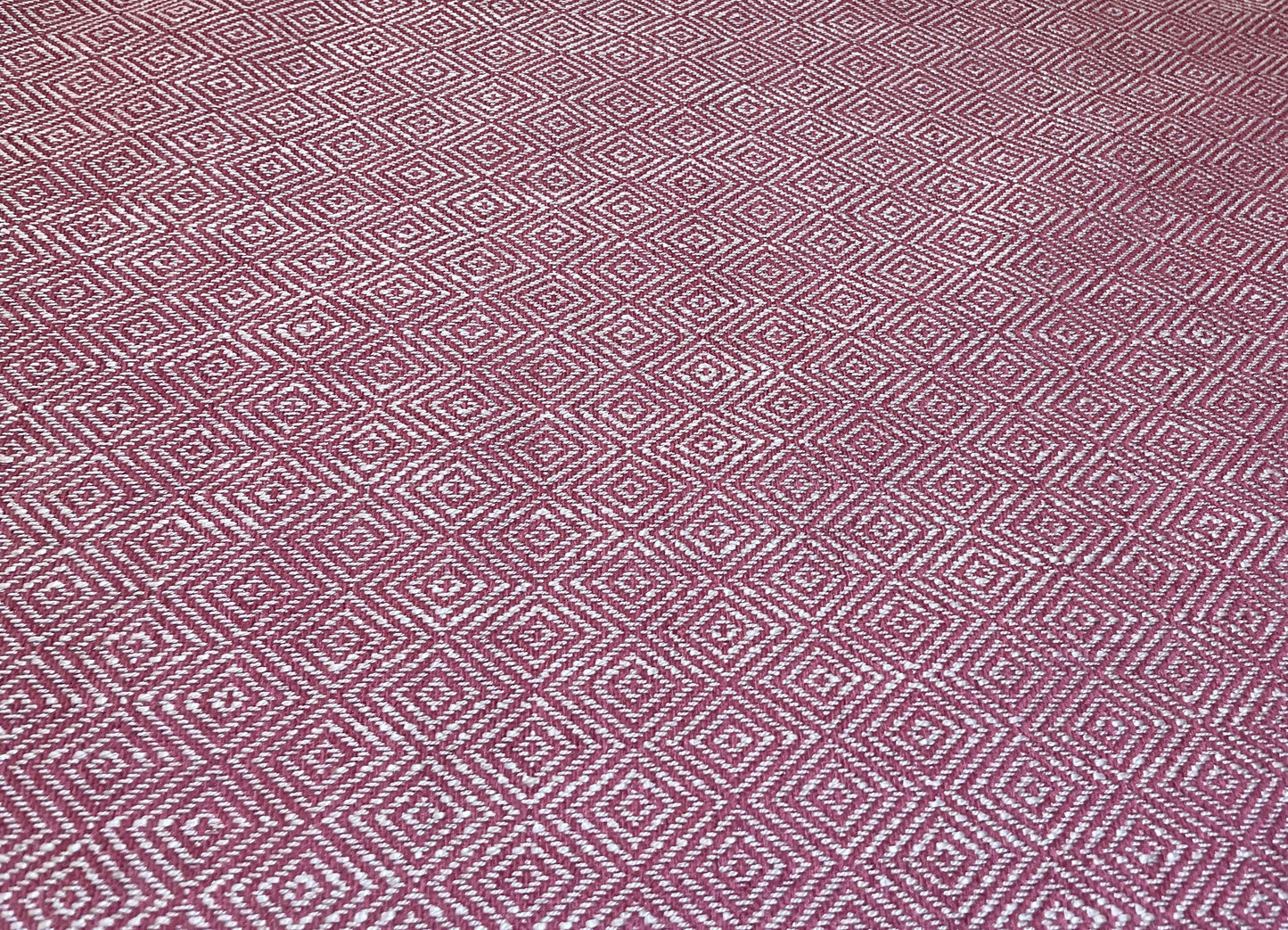 Ruby Red Geometric Weave