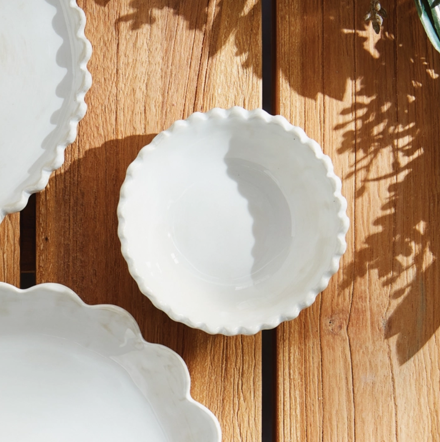 Mini scalloped trinket dish