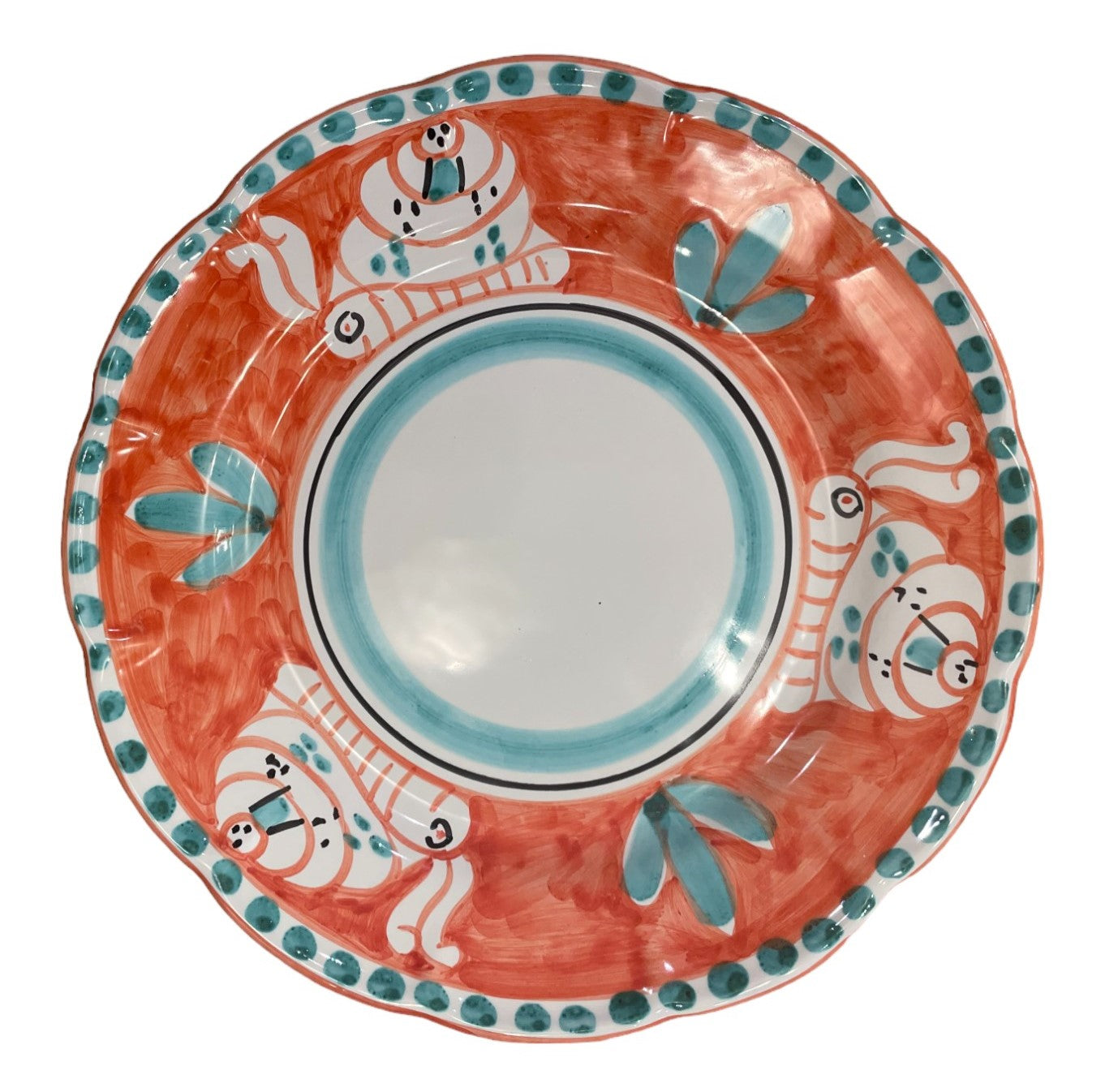 Hand Painted Zoo Plates - Peach