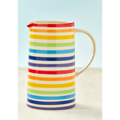 Rainbow Stripe Jug