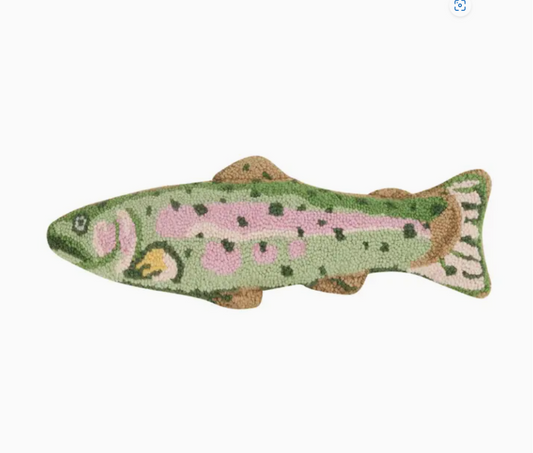 Shaped Trout Hook Pillow