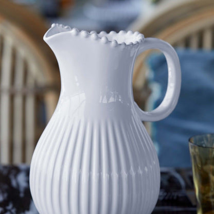 Pearl White Pitcher