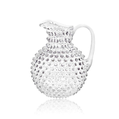 Crystal Hobnail Glass Jug