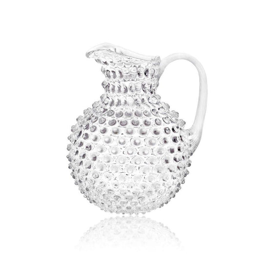 Crystal Hobnail Glass Jug - Upstairs Downstairs Interiors
