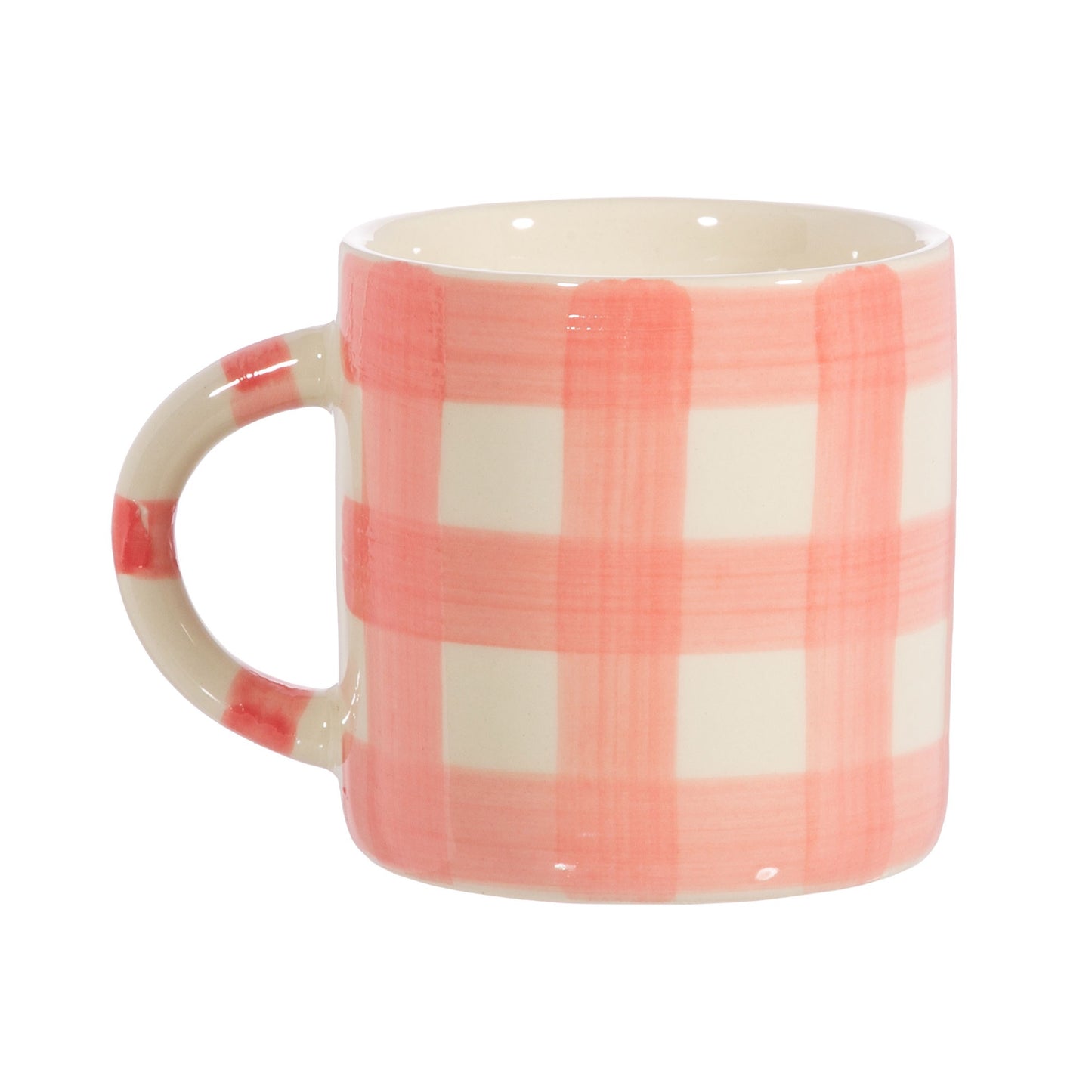 Gingham Mug - Pink