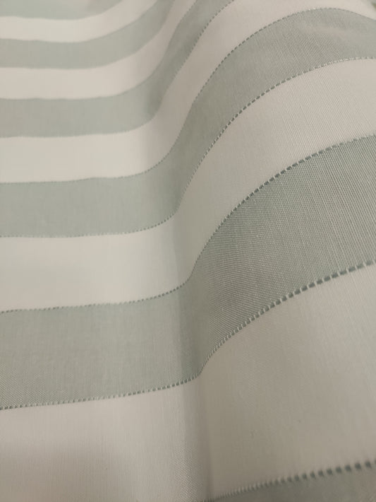 Mint Green & White Deck Stripe - Upstairs Downstairs Interiors