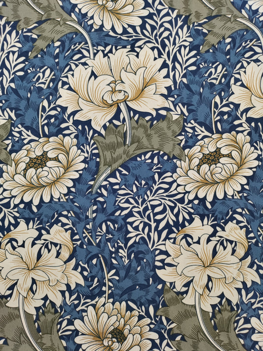 Navy Chrysanthemum by Morris & Co