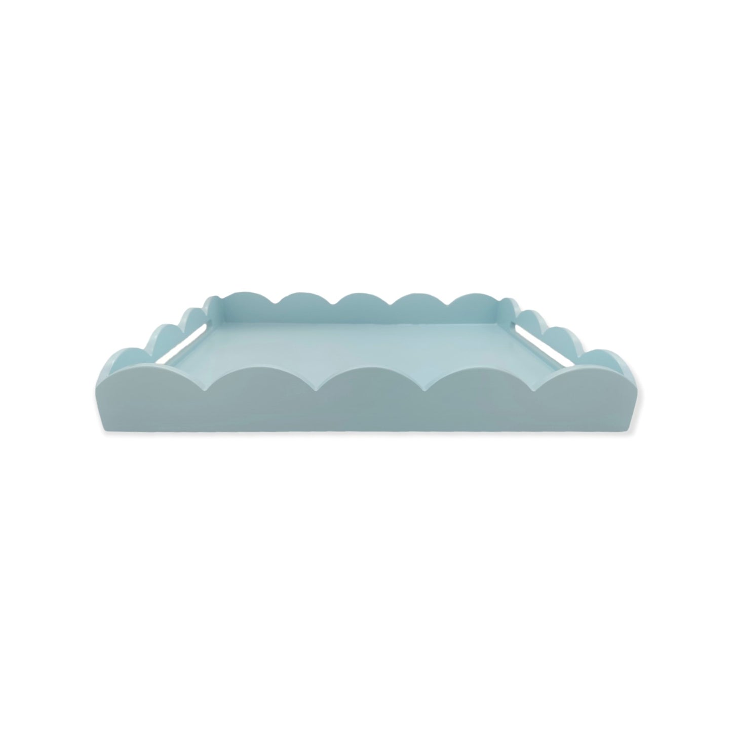 Powder Blue Medium Scalloped Tray