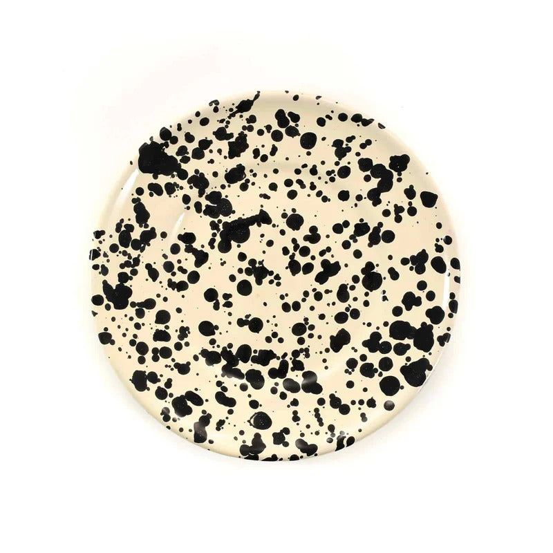 Black Splatter Side Plate