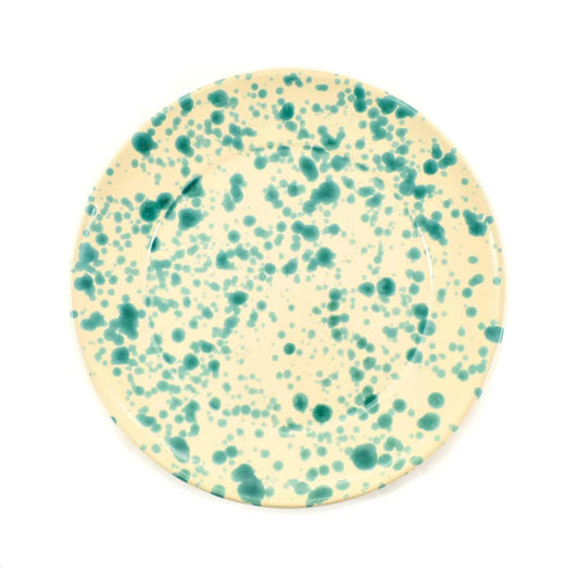 Aquamarine Splatter Dinner Plate