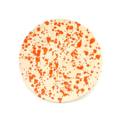 Orange Splatter Side Plate