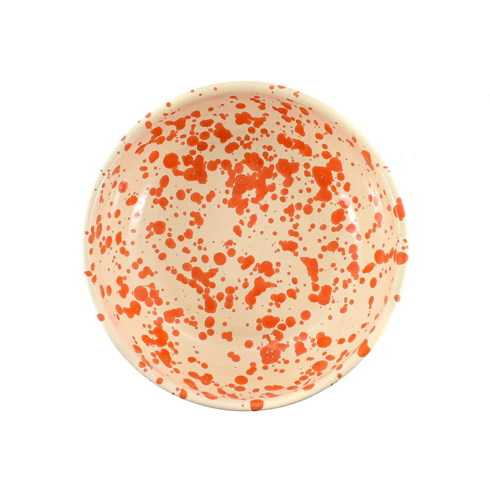 Orange Splatter Bowl