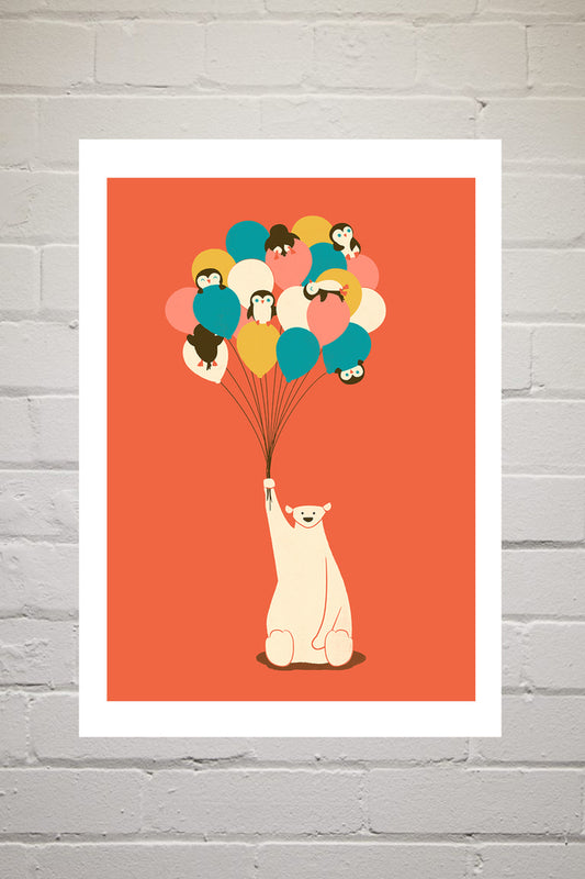 'Penguin Bouquet' Print