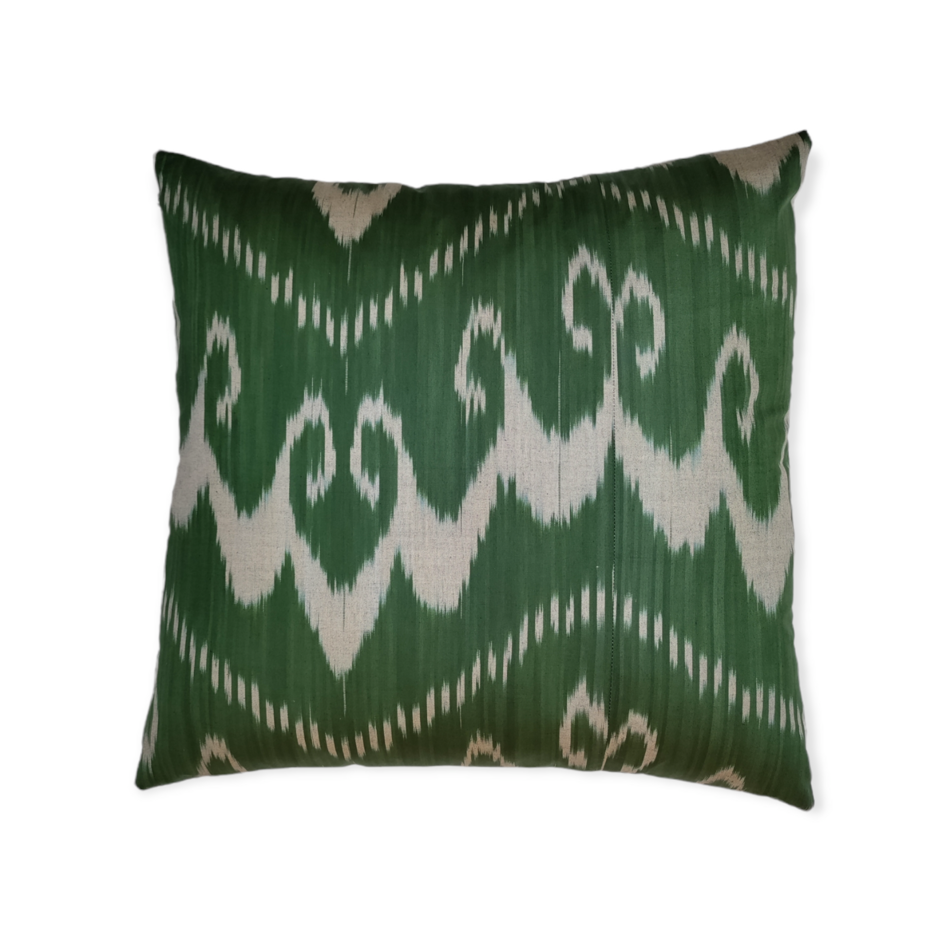 Dark Green Ikat Cushion Upstairs Downstairs Interiors