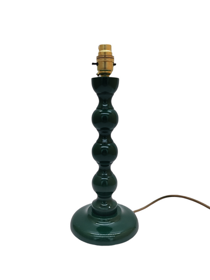 Dark Green Gloss Bobbin Lamp Base