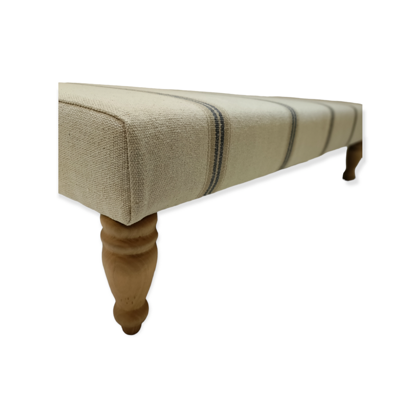 French Stripe Footstool