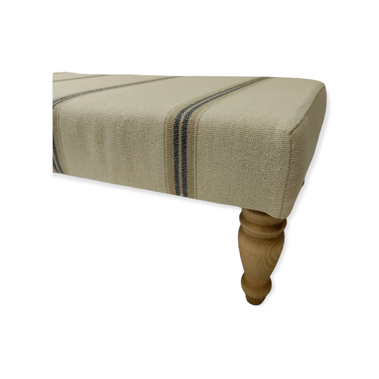 French Stripe Footstool