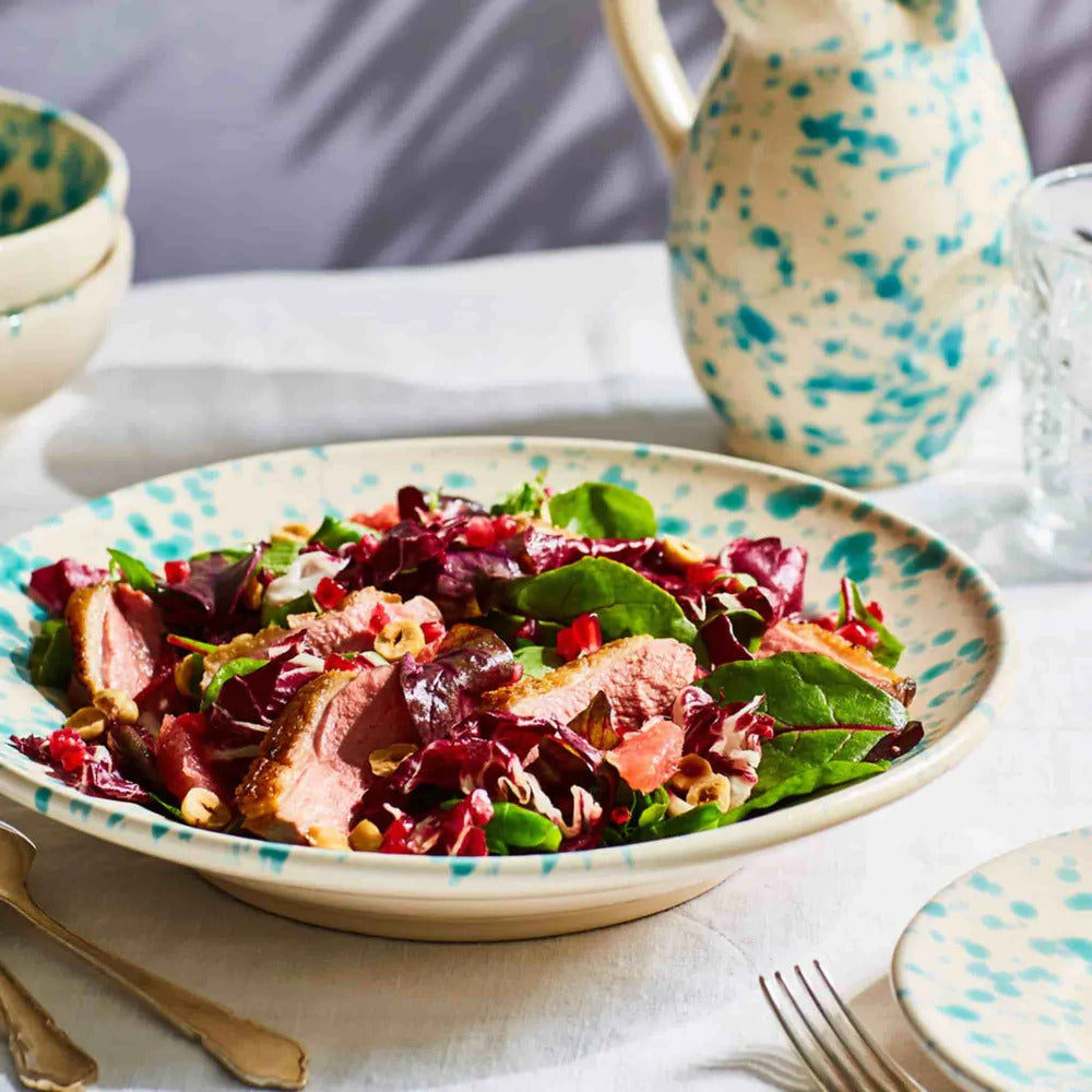 Aquamarine Splatter Bowl