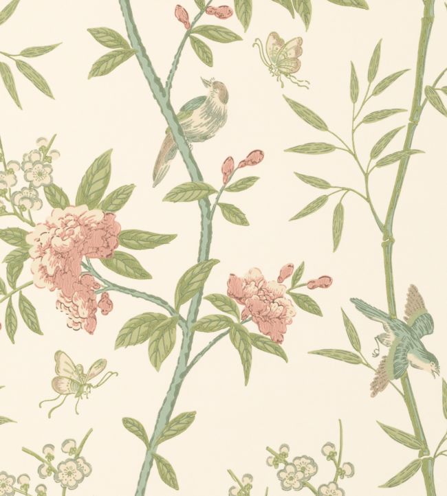 Peony & Blossom Wallpaper