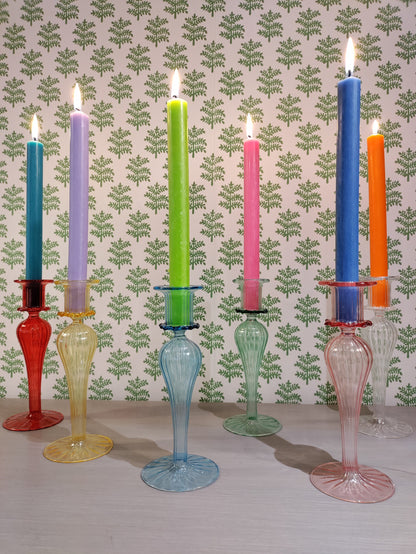 Frill Glass Candle Holder
