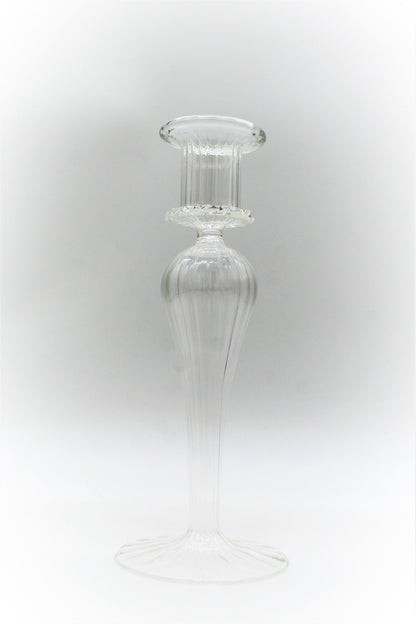 Frill Glass Candle Holder