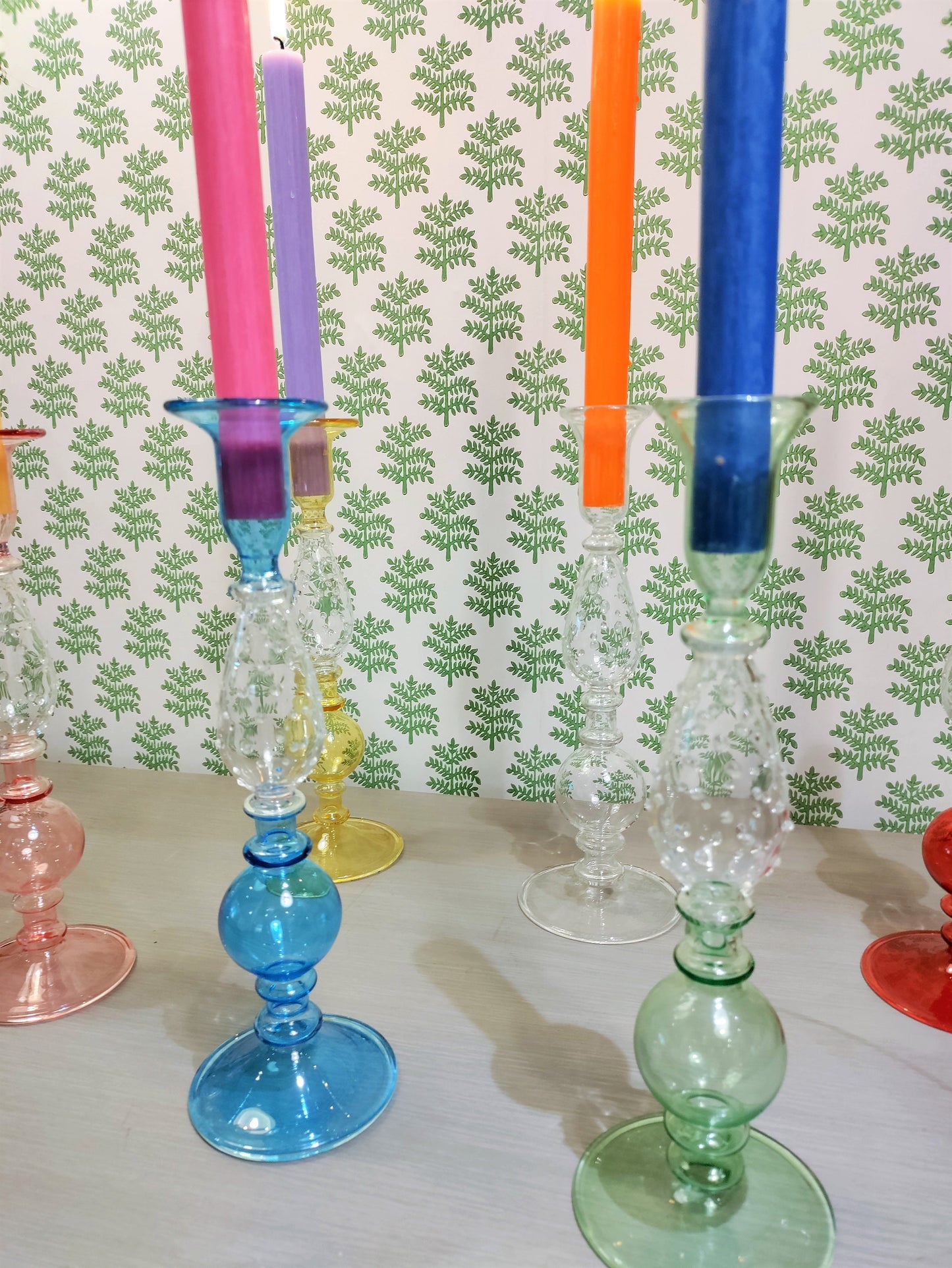 Genie Glass Candle Holder